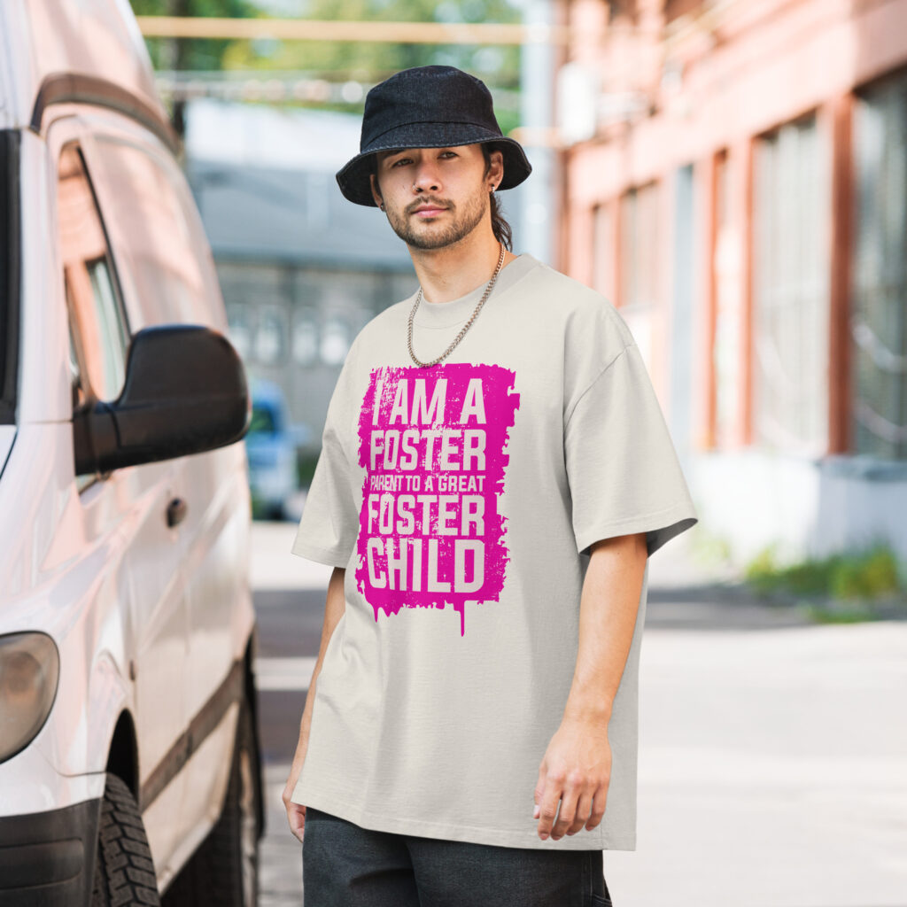 Oversized faded t-shirt - From Foster Care With A Purpose